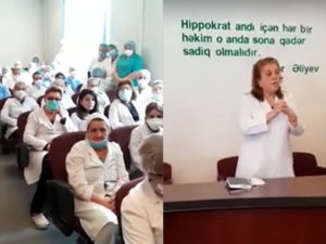 Bu görüntülərə görə Ağciyər İnstitutunun direktoruna ciddi xəbərdarlıq edildi – VİDEO