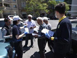 Könüllülərdən koronovirusla bağlı daha bir maraqlı aksiya