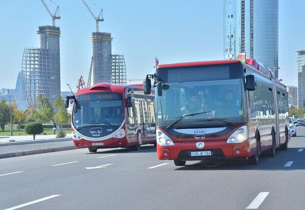 Heydər Əliyev prospekti ilə hərəkət edən bəzi avtobusların hərəkət sxemi dəyişdirildi
