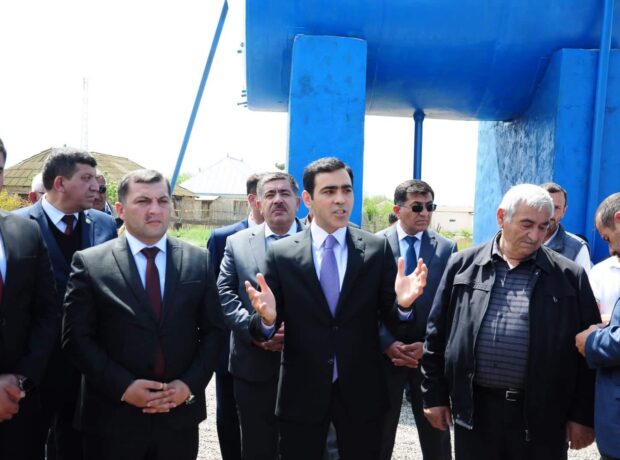 Deputat şəhid ailələri ilə birgə su açılışında – FOTO