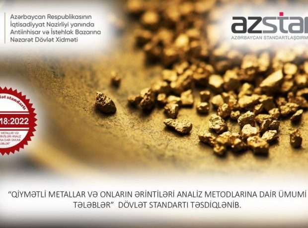 Qiymətli metallar və onların ərintilərinin analiz metodlarına dair dövlət standartı qəbul edildi