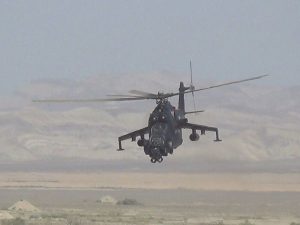 Azərbaycan Ordusunun helikopterləri təlim keçirdi