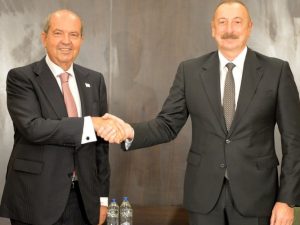 Prezident Ersin Tatar Azərbaycan Prezidenti İlham Əliyevlə görüşüb