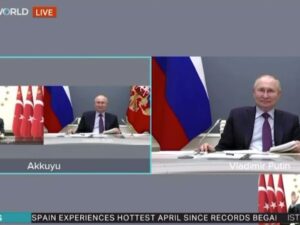 Ərdoğan və Putin videobağlantı vasitəsilə görüşdü