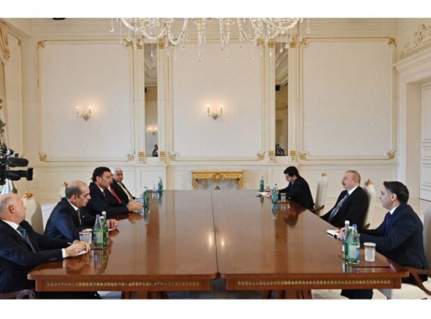 Prezident İlham Əliyev İordaniya parlamentinin Nümayəndələr Palatasının sədrini qəbul edib