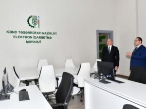 Prezident İlham Əliyev Kənd Təsərrüfatı Nazirliyinin Bakıda yeni inzibati binasının açılışında iştirak etdi – FOTO
