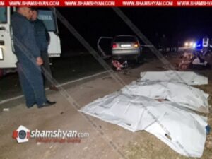 Ermənistanda yol qəzasında 11 nəfər ölüb