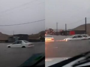 İranda avtomobillər suda üzdü – VİDEO