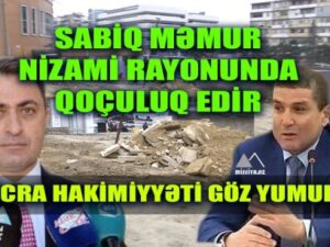 Sabiq məmur Nizami rayonunda qoçuluq edir – İcra Hakimiyyəti göz yumur – FOTOLAR