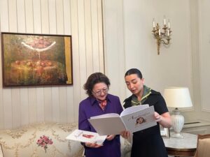 Türk Mədəniyyəti və İrsi Fondunun prezidenti Leyla Abdullayeva ilə görüşüb
