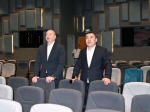 Azərbaycan və Qırğızıstan prezidentləri Ağdam Konfrans Mərkəzi ilə tanış olublar – FOTO – YENİLƏNDİ