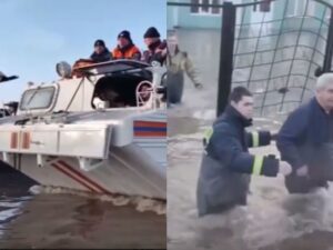 Rusiyada güclü daşqın: Evlər su altında qaldı, əhali təxliyə olunur – VİDEO